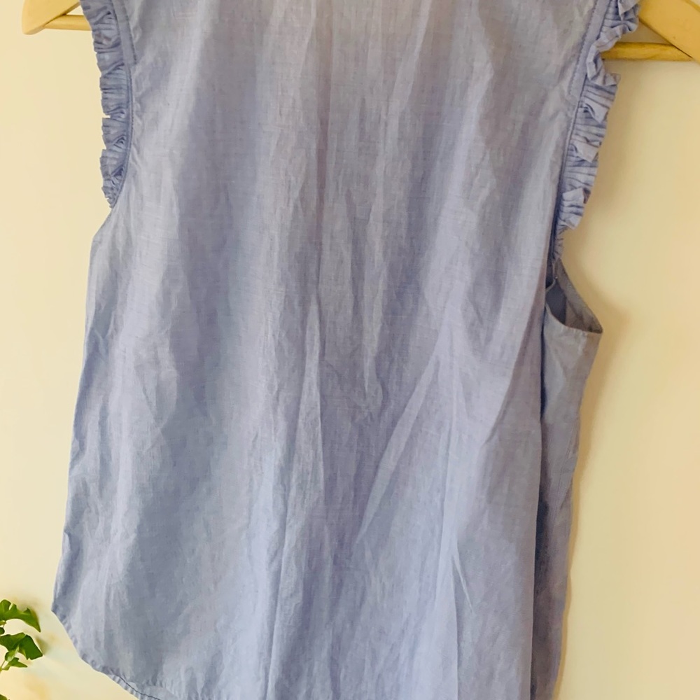 J CREW | Ruffle detail Sleeveless Blouse - Picture 9 of 11